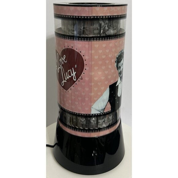 Vintage I Love Lucy Rotating Film Strip Lamp Rabbit Tanaka Pink Black WORKS - Picture 4 of 8